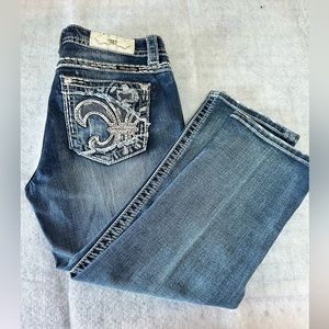 Miss Me Crop Jeans Mid-rise Size 28